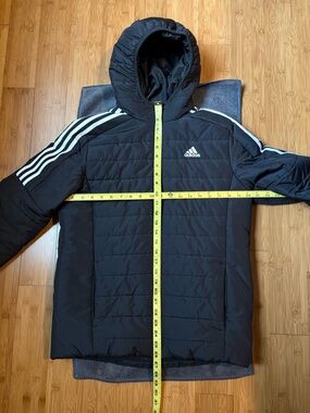 Adidas Hooded Black Insulated Jacket